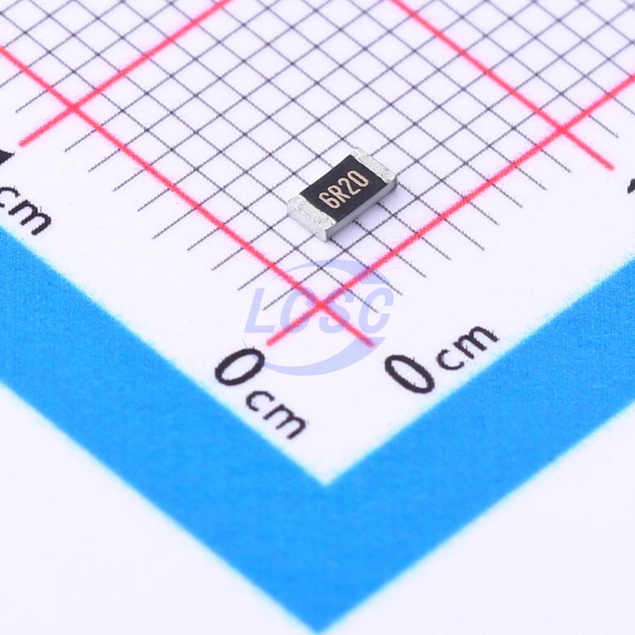 HoAR1206-1/4W-6.2R-1%-TCR25 Milliohm
